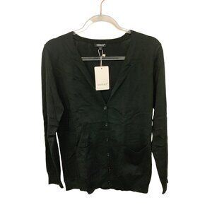 Black Button Up Cardigan
